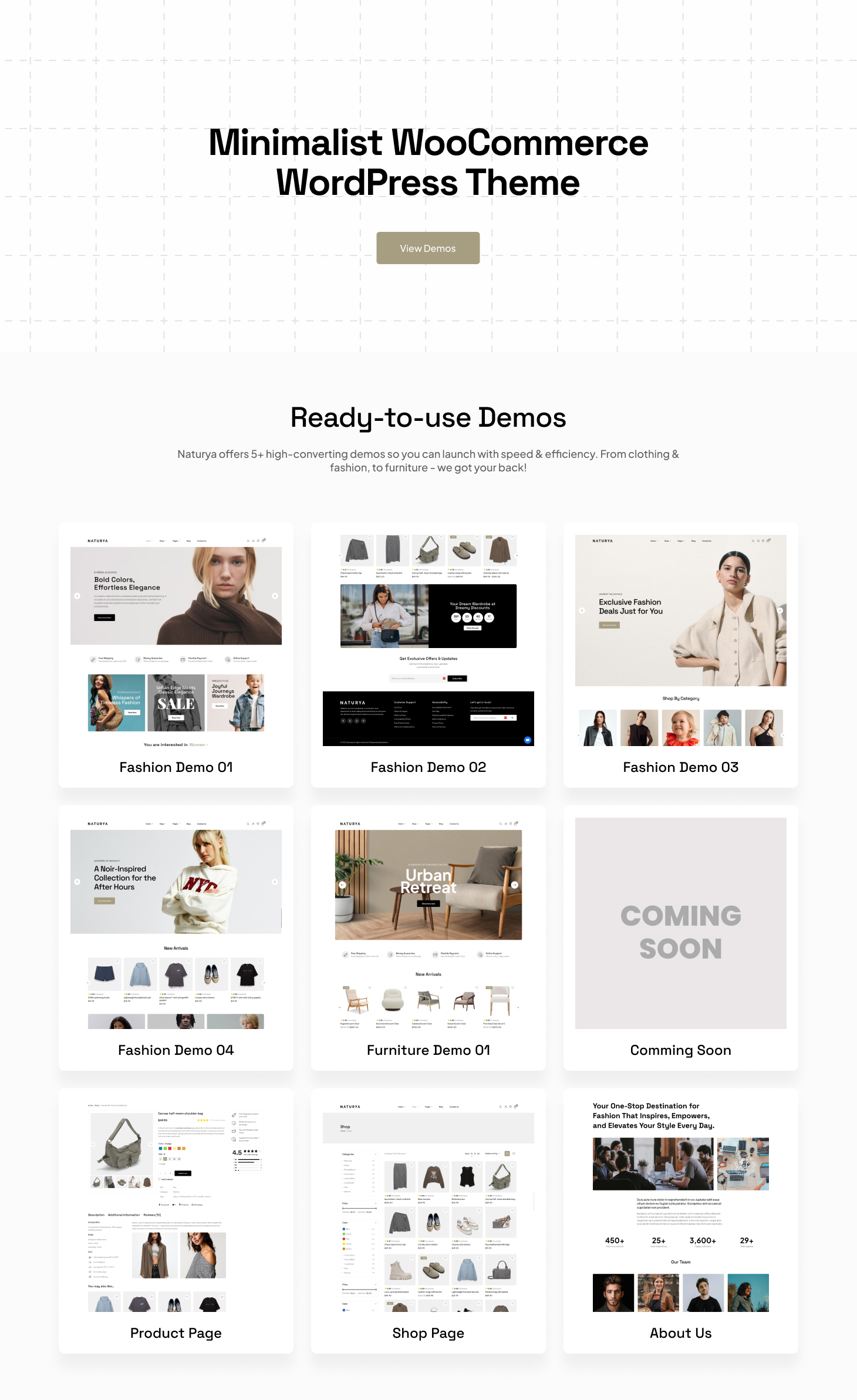 Naturya - Minimalist WooCommerce WordPress Theme - 2